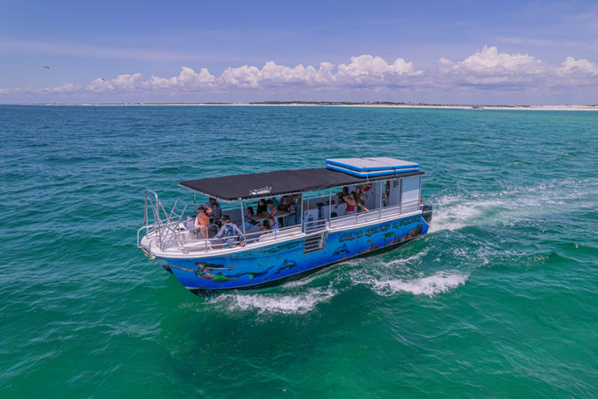 Crab Island Getaway: Public & Private Boat Tours for Swimming, Chilling & Partying image 3