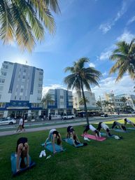 Private Yoga Class with Custom Playlists, Mimosa Add-Ons, and Cold Lavender Eye Towels image 14
