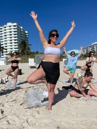 Private Yoga Class with Custom Playlists, Mimosa Add-Ons, and Cold Lavender Eye Towels image 34