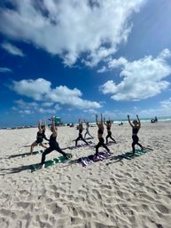 Private Yoga Class with Custom Playlists, Mimosa Add-Ons, and Cold Lavender Eye Towels image 16