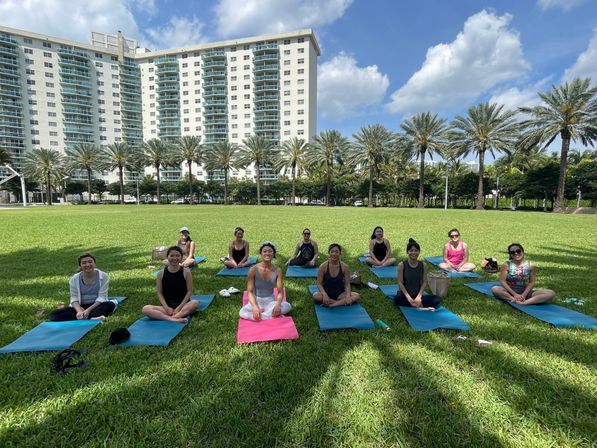 Custom Yoga Class with Fun Playlists, Mimosa Add-Ons, and Cold Lavender Eye Towels image 31