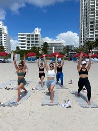 Private Yoga Class with Custom Playlists, Mimosa Add-Ons, and Cold Lavender Eye Towels image 29