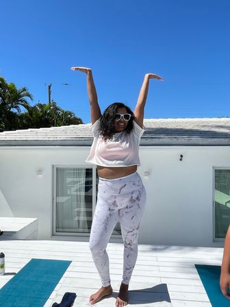 Private Yoga Class with Custom Playlists, Mimosa Add-Ons, and Cold Lavender Eye Towels image 40