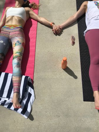 Custom Yoga Class with Fun Playlists, Mimosa Add-Ons, and Cold Lavender Eye Towels image 38