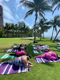 Private Yoga Class with Custom Playlists, Mimosa Add-Ons, and Cold Lavender Eye Towels image 5