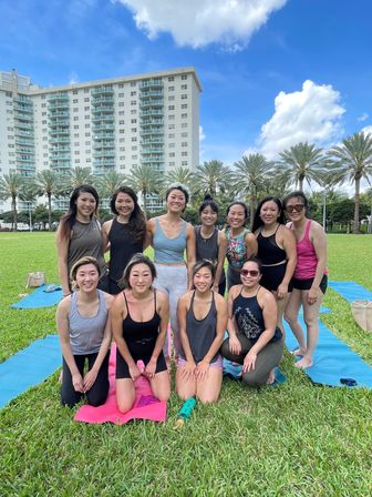 Private Yoga Class with Custom Playlists, Mimosa Add-Ons, and Cold Lavender Eye Towels image 32