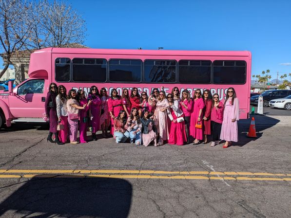 Stunning Pink Party Bus Rental: Day Trip, Night on the Town, Airport Shuttle & More (BYOB) image 4