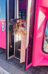 Stunning Pink Party Bus Rental: Day Trip, Night on the Town, Airport Shuttle & More (BYOB) image 5