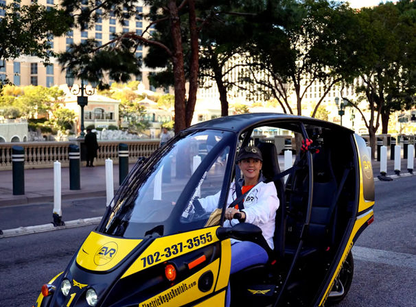 Vegas Strip Self-Drive Tour in Electric EVR Car: Explore Vegas Landmarks in Style image 2
