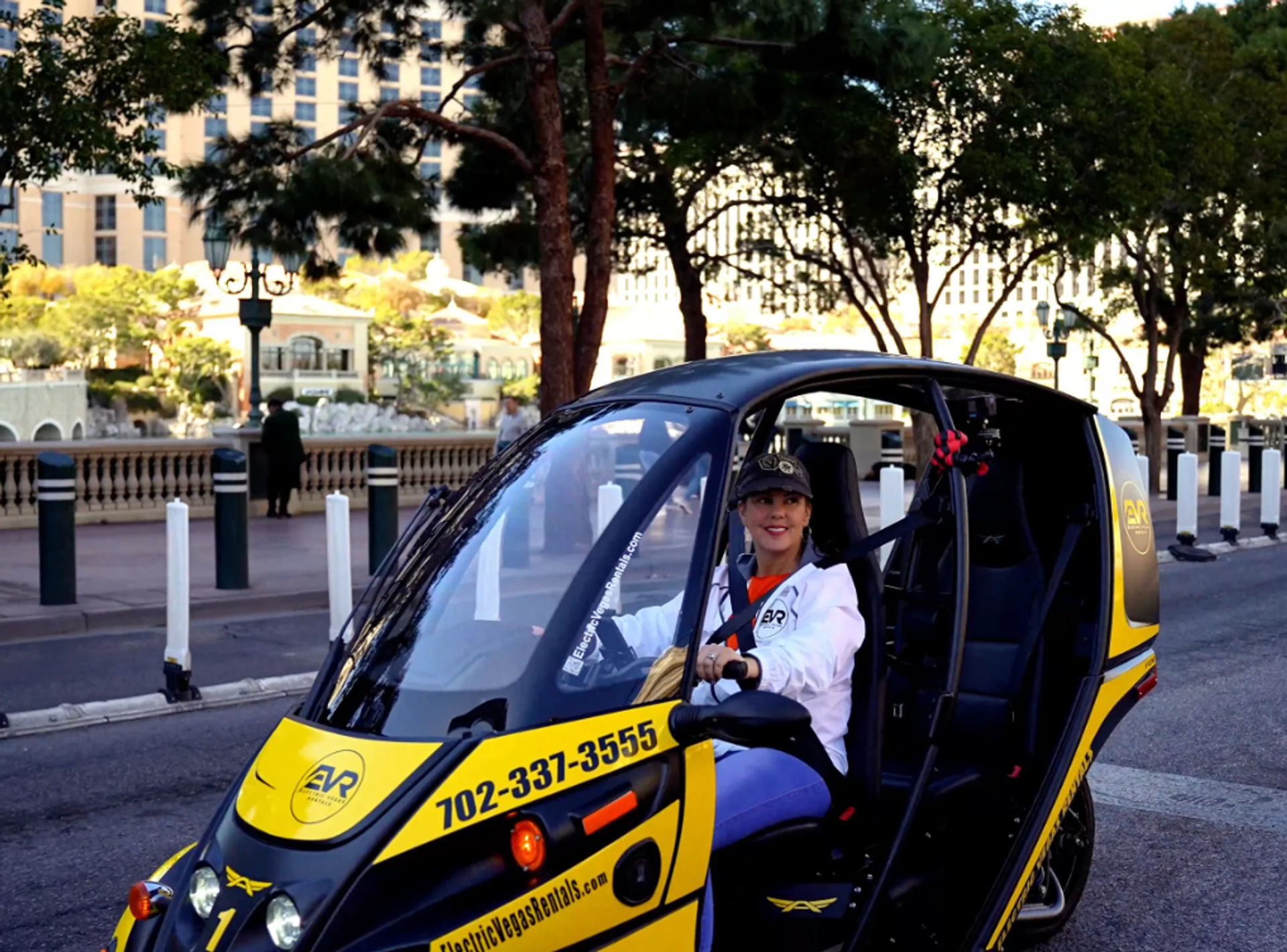 Vegas Strip Self-Drive Tour in Electric EVR Car: Explore Vegas Landmarks in Style image 2