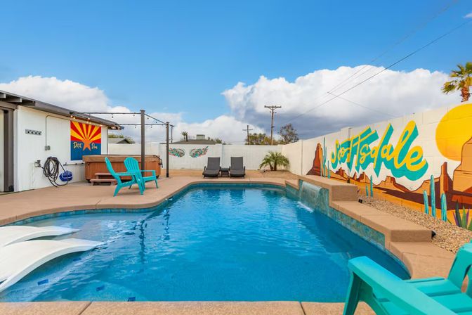 The El Dorado: Scottsdale Escape with Pool, Hot Tub, Fire Pit + Outdoor Games image 28