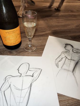 Sexy Sketch & Sip: Live Figure Drawing with Champagne & Charming Models image 2