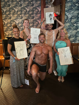 Sexy Sketch & Sip: Live Figure Drawing with Champagne & Charming Models image 11