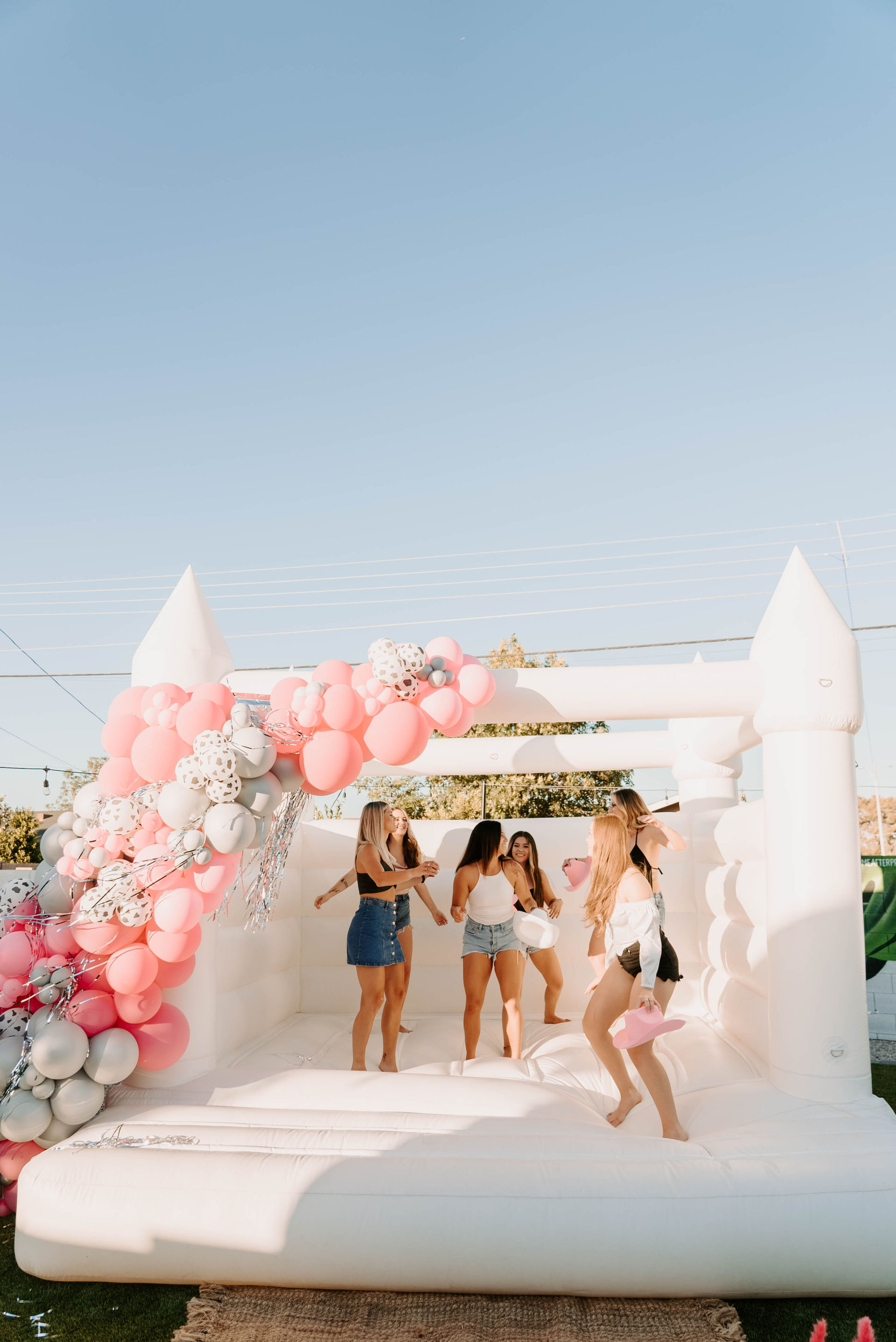 Ultimate Luxury Party Decoration with Bounce House, Balloon Garlands, Backdrop Rentals, Kitchen Stock Up and More image 1