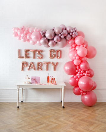 Barbie Inspired Gorgeous Party Balloon Garland Decor Setup image 3