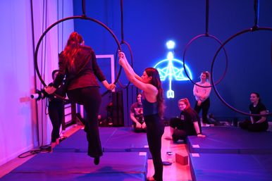Beginner-Friendly Aerial Fitness Class with Celebratory Champagne & Chocolate Toast image 13
