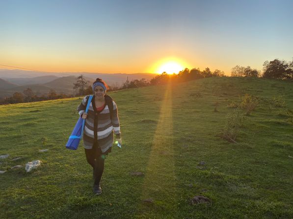 Mountaintop Sunset Yoga Hiking Adventure image 7