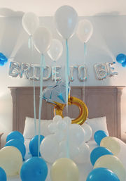 Insta-Worthy Decorations: Balloon Styling & Setup with Backdrop and Custom Bed Surprise image 7