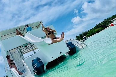 Private Catamaran Cruise with Slide & Unlimited Drinks image 3