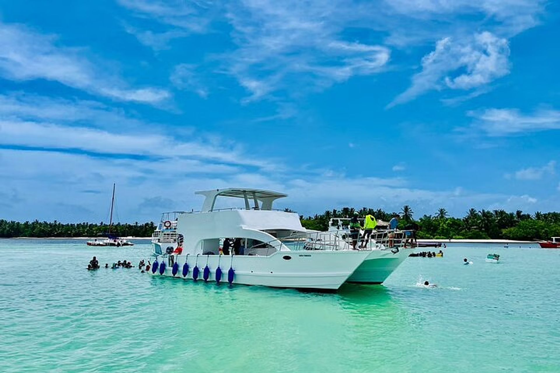 Private Catamaran Cruise with Slide & Unlimited Drinks image 2