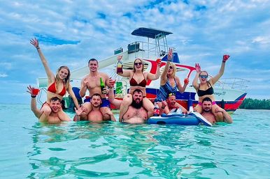 Private Catamaran Cruise with Slide & Unlimited Drinks image 1