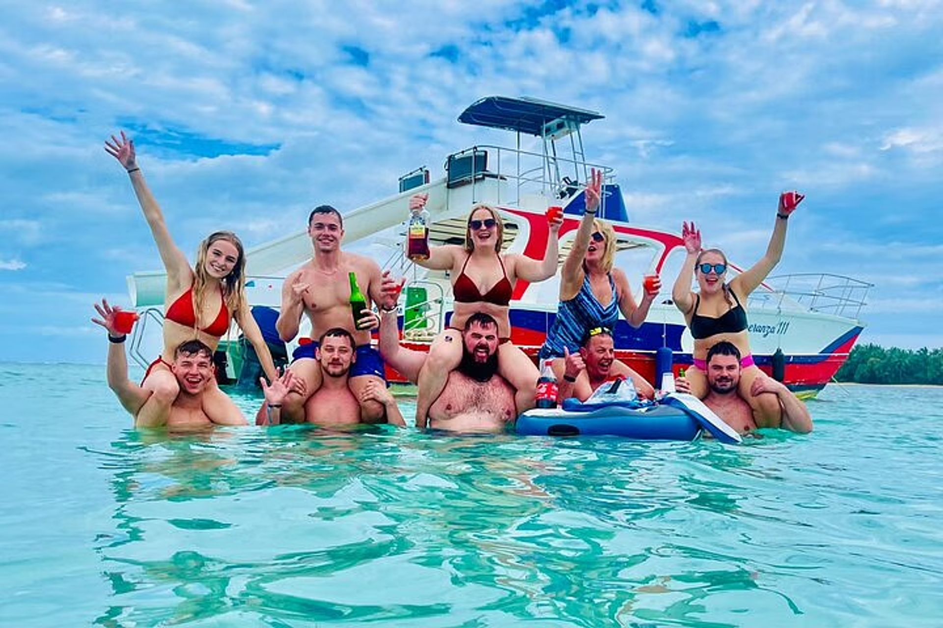 Private Catamaran Cruise with Slide & Unlimited Drinks image 1