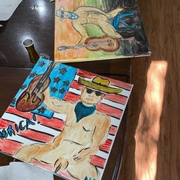 Booze N' Brush Nearly Nude Male Model Painting Class with Pro Instructor: Public or Private Options Available image 7