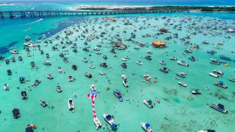 Ultimate Crab Island Private Pontoon Charter image