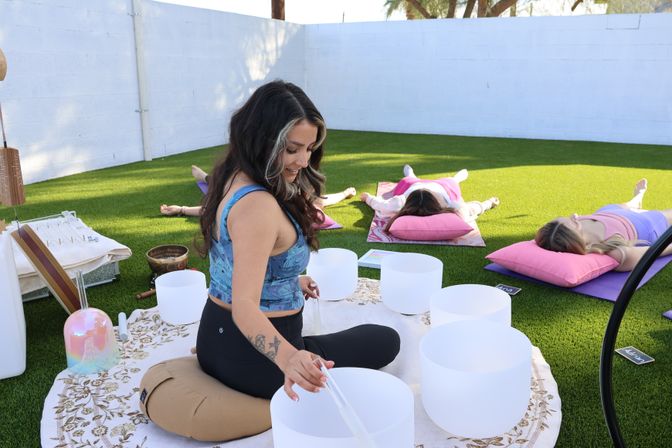 Luxury Private Sound Bath Session with Yoga Mats Provided image 1