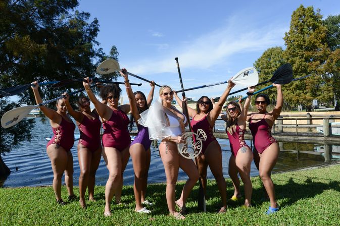 Epic Paddle-Boarding or Kayaking Adventure with City Skyline Backdrop and Gorgeous Lake image 1