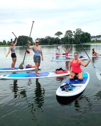 Epic Paddle-Boarding or Kayaking Adventure with City Skyline Backdrop and Gorgeous Lake image 4