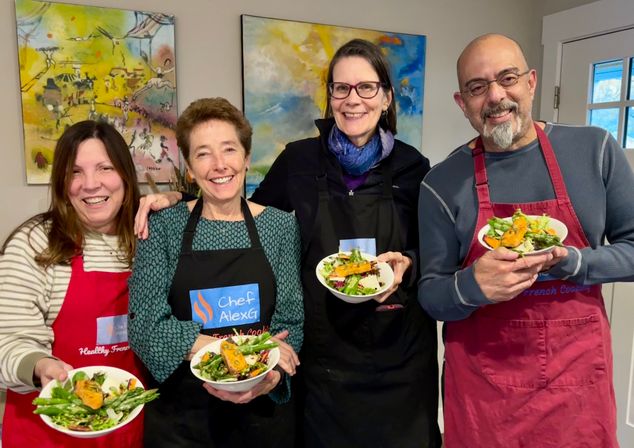 Healthy French Cooking Class + Meal with Celebrity Chef OR Private chef Service image 23
