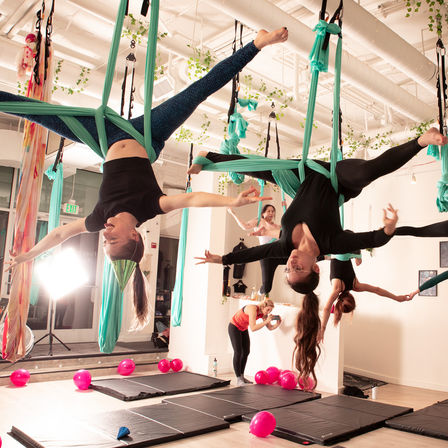 Celebrate with a Custom Aerial Yoga Party (up to 16 people) at One of our Four Studios image 10
