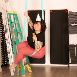 Celebrate with a Custom Aerial Yoga Party (up to 16 people) at One of our Four Studios image 11