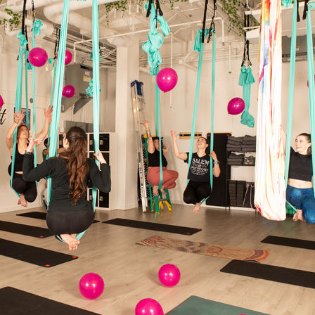 Celebrate with a Custom Aerial Yoga Party (up to 16 people) at One of our Four Studios image 2