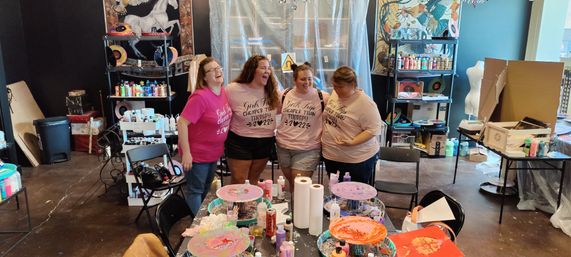 Sip & Spin Pour Art on Vinyl Record Party in Music City with Complimentary Wine & Shipping Options image 6