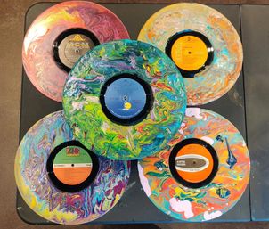 Sip & Spin Pour Art on Vinyl Record Party in Music City with Complimentary Wine & Shipping Options image