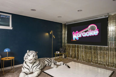 La Maison Bleue: Chic Rental with Pool, Sauna, Hot Tub & Karaoke Room image 16