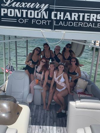 Luxury Pontoon Charter BYOB Sandbar Boat Party with Captain and Floating Beer Pong Table image 5
