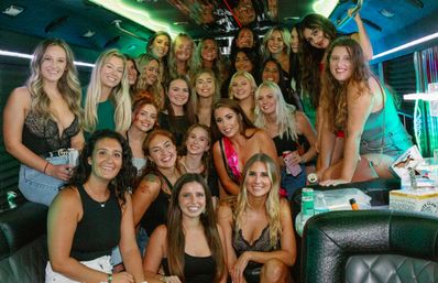 Luxury Party Bus Rental with Stocked Cooler, 4K TV, and 4000W Sound System image 6