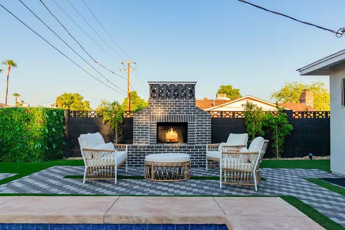 The Kensington: Luxe Scottsdale Retreat with Pool & Outdoor Fireplace Lounge image 2