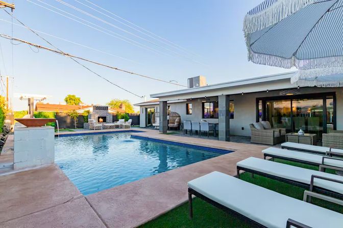 The Kensington: Luxe Scottsdale Retreat with Pool & Outdoor Fireplace Lounge image 47