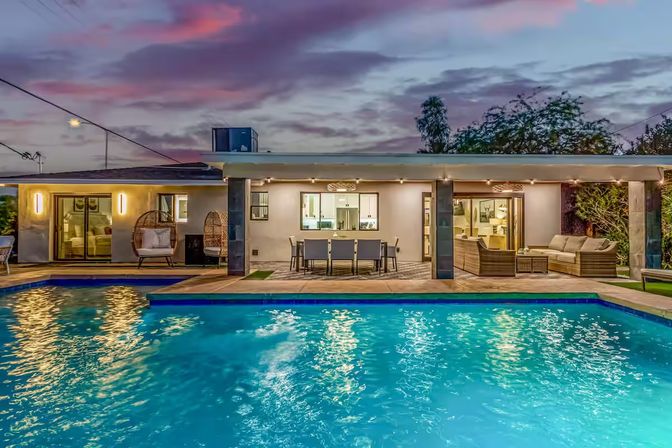 The Kensington: Luxe Scottsdale Retreat with Pool & Outdoor Fireplace Lounge image 6