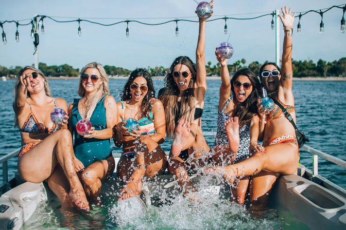 Hot Tub Cruisin': 12-Person Party Boat Rental with Hot Tub On Board image 6