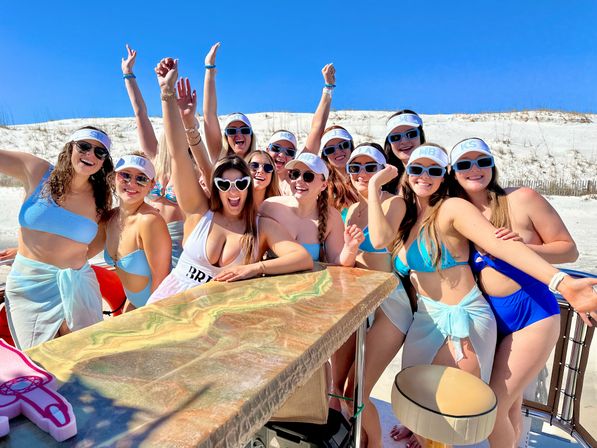 Private Captained Tiki Party Boat to Crab Island for Up to 18 (BYOB) image 13