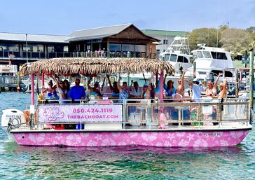Private Captained Tiki Party Boat to Crab Island for Up to 18 (BYOB) image 21