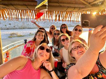 Private Captained Tiki Party Boat to Crab Island for Up to 18 (BYOB) image 7