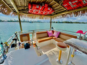 Private Captained Tiki Party Boat to Crab Island for Up to 18 (BYOB) image 24