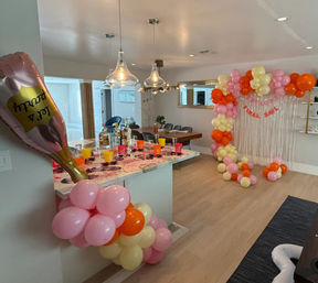 Sunrise Decor Package: Champagne Foil Balloon, Banner, Bridal Suite, Shot Glasses & More! image 1