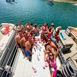 Dueling Slide Mini Barge with Captain on Lake Travis (BYOB) image 7
